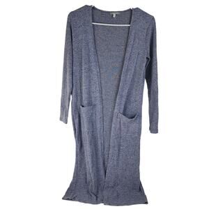 Charlotte Russe Blue Knit Long Sleeve Open Front Cardigan Sweater Women's XS